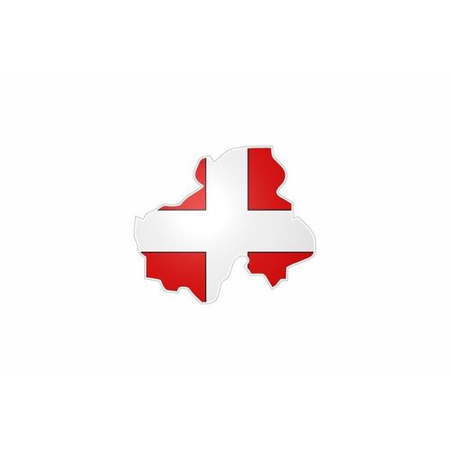 Autocollant Sticker Vinyl Voiture Moto Adhesif Carte Drapeau Haute Savoie Departement