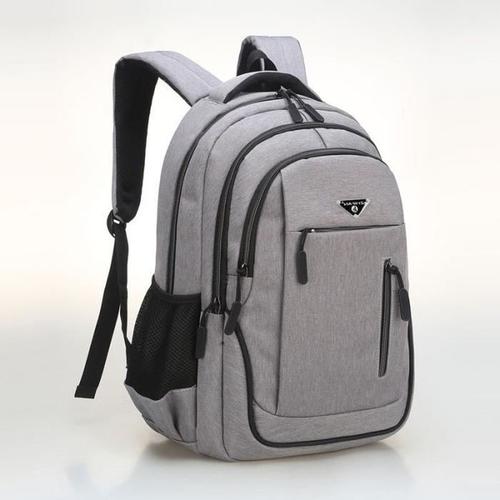 Sac à dos multifonction 20 pouces gris clair pour hommes avec chargeur USB pour ordinateur