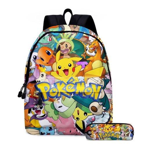 Sac d'école en plein air décontracté épaules sac à dos Pokemon Pikachu voyage sacs à dos pour femmes