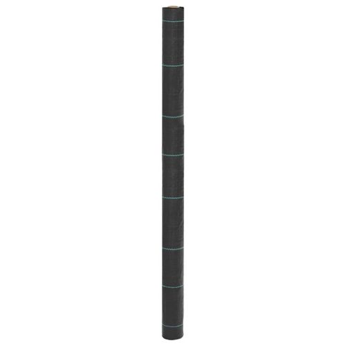 vidaXL Membrane anti-mauvaises herbes noir 1,5x100 m PP