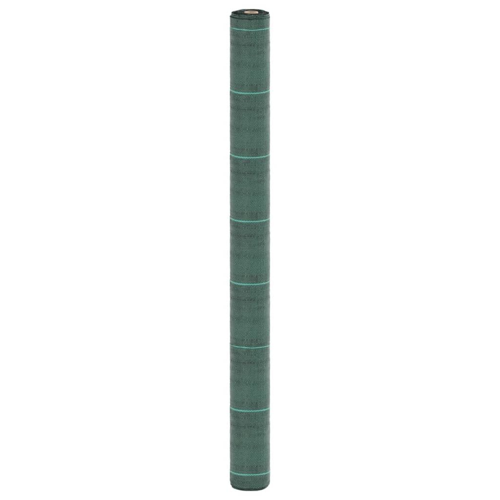 vidaXL Membrane anti-mauvaises herbes vert 1,5x100 m PP