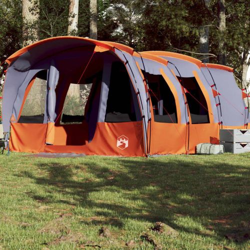 Vidaxl Tente De Camping Tunnel 8 Personnes Gris Imperméable