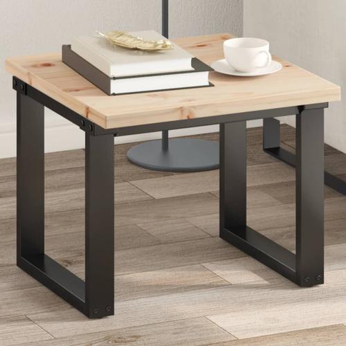 Vidaxl Dessus De Table 50x50x2,5 Cm Carré Bois De Pin Massif