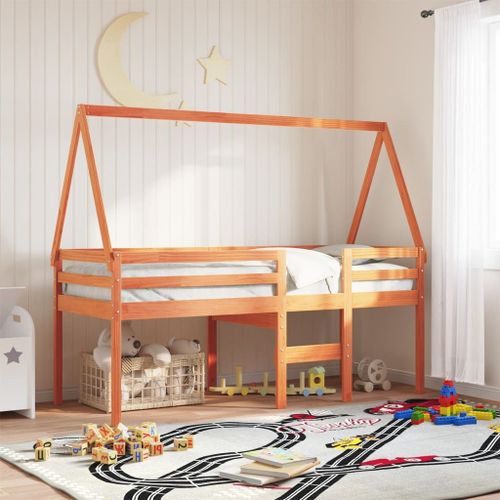 Vidaxl Toit De Lit Pour Enfants 209x95,5x88 Cm Bois De Pin Massif