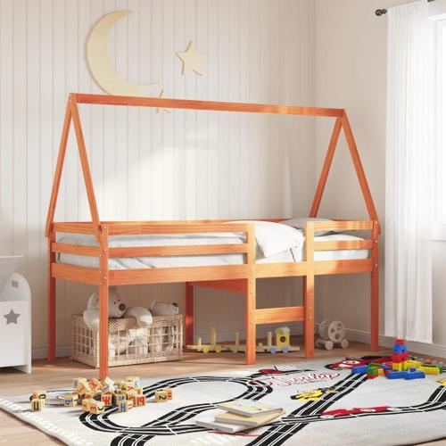 Vidaxl Toit De Lit Pour Enfants 199x80,5x88 Cm Bois De Pin Massif