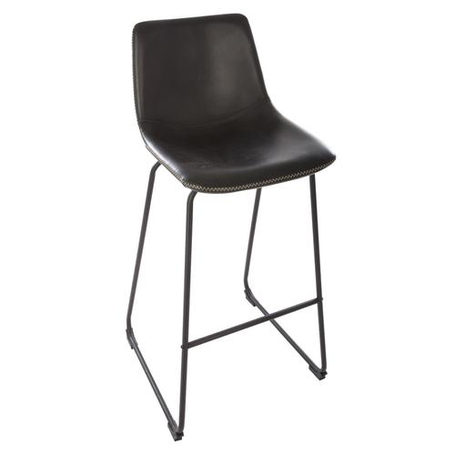 Tabouret De Bar Industriel Lois - H. 101 Cm - Noir