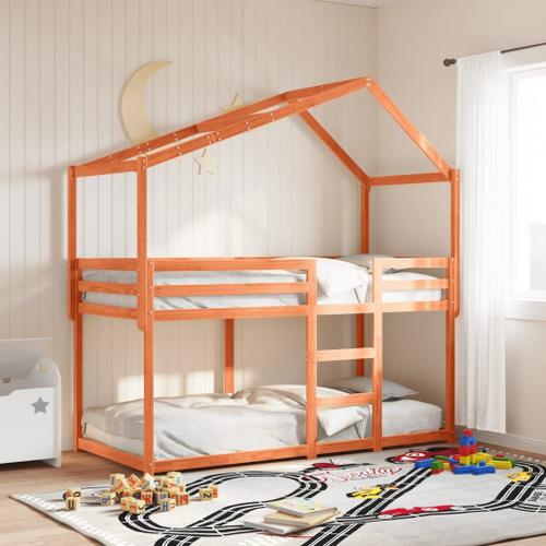 Vidaxl Toit De Lit Pour Enfants 213x85,5x144,5 Cm Bois De Pin Massif