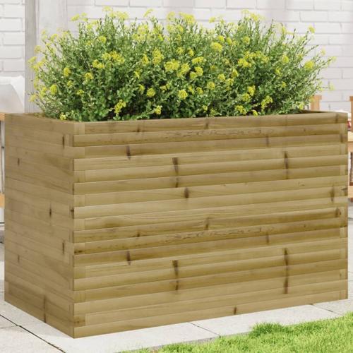 Vidaxl Jardinière 110x60x68,5 Cm Bois De Pin Imprégné