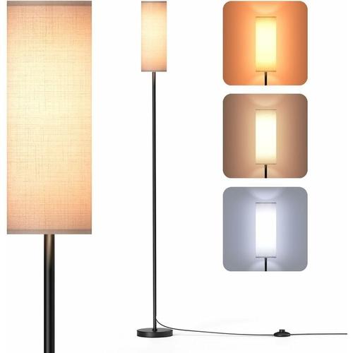 Lampadaire, 9w Led Reglable Lampe Salon Avec Interrupteur A Pied, 3 Temperatures De Couleur 3000k-6000k, Lampe Sur Pied Pour Salon, Chambre, Etudier, Bureau, Decoration Salon, 170 Cm Goodnice