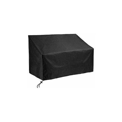 Housse De Pluie Pour Banc De Jardin Housse De Table De Jardin Rectangulaire Couverture De Sieges De Canape D'exterieur Standard 2 3 4 Sieges Noir (2 Sieges 134 66 89cm) Goodnice