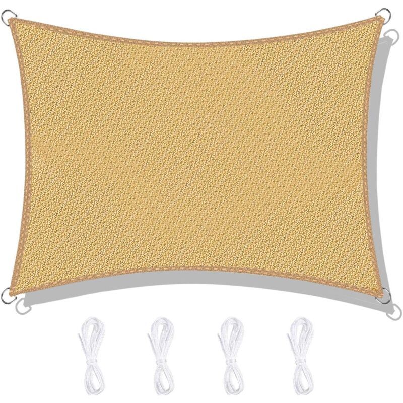 Voile D'ombrage Rectangulaire, Voile D'ombrage Toile D Ombrage Hdpe...