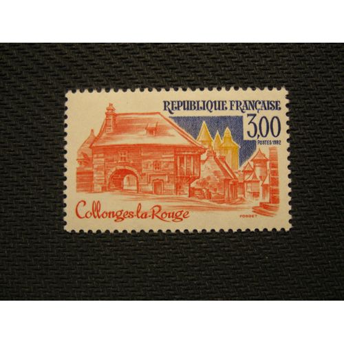 Timbre "Collonges-La-Rouge" 1982 - Y&t N° 2196