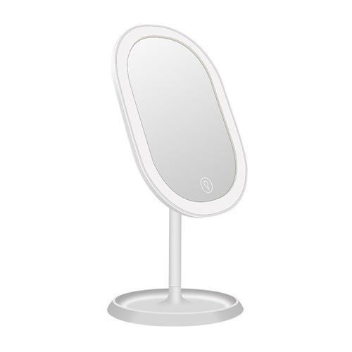 Miroir A Maquillage Led, Miroir Grossissant 5x Detachable, Reglage D¿Eclairage Smart Und Recharge Usb, Miroir De Table Pliable A 180 °, Cadeau Parfait Pour Un Ami Goodnice