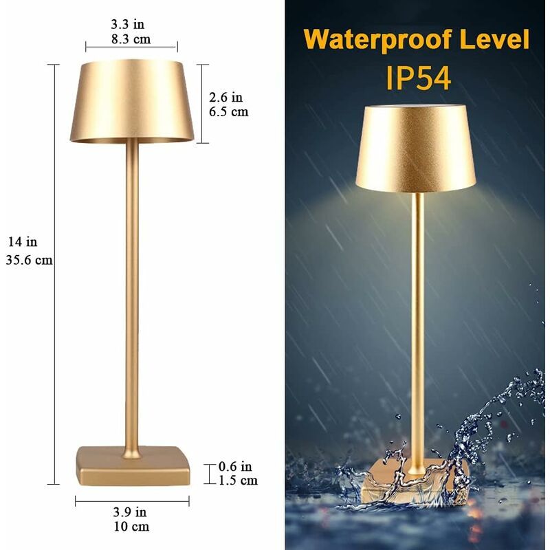 Lampe De Table Sans Fil, Lampe Sans Fil Rechargeable Dimmabl... - 3
