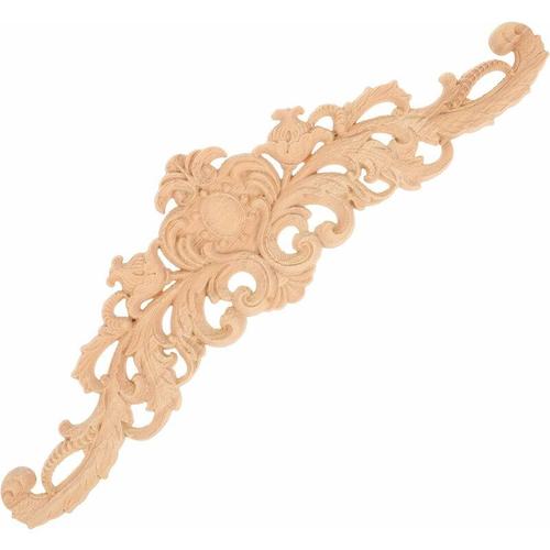 Decoratifs En Bois Longs Sculptes Applique Meubles Pour Decoration De Meubles De Longue Applique Sculpte De Bois Decoratif(30 X 8 Cm) Goodnice