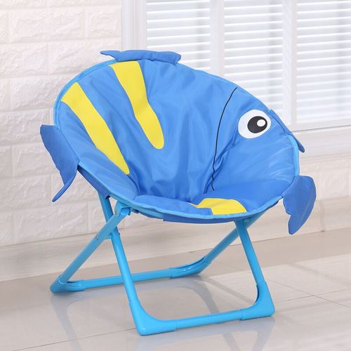 Poisson Chaise Lune Enfants, Filles Et Garconnets, Interieur Et Exterieur, Fauteuil Pliable, Polyester, Fer Goodnice