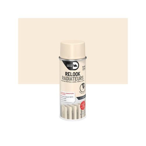 Peinture aérosol relook radiateurs blanc cassé satin 400 ml