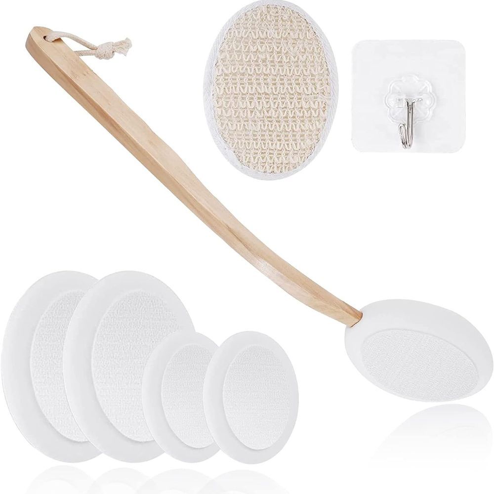 Lucky_Mall Aide A La Creme Pour Le Dos Brosse De Bain Cremeuse En Retrait De 7 Pieces Lucky_Mall 