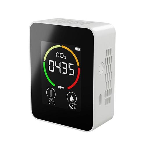 Lucky_Mall Detecteur de dioxyde de carbone CO2 3 en 1, thermohygrometre Lucky_Mall