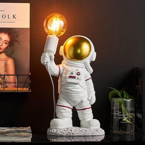 Lucky_Mall Lampe De Table Pour Enfants Astronaute, Lampe De Table Led Lumineuse D'astronaute Moderne Lucky_Mall