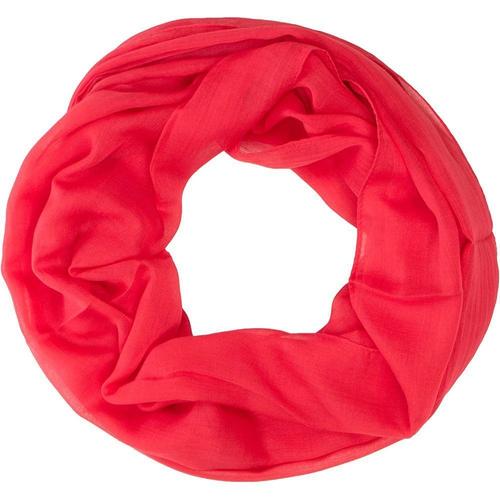 Lucky_Mall Echarpe Ronde A Boucle Pour Femmes, Echarpe De Cou En Mousseline, Accessoires Echarpe Rouge Lucky_Mall