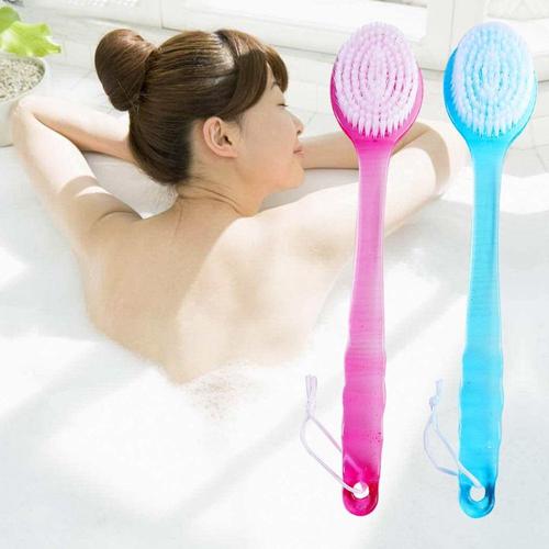 Lucky_Mall Lot De 2 Brosses De Nettoyage Pour Bain De Dos, Brosse De Bain, Gommage Exfoliant A Long Manche Lucky_Mall 