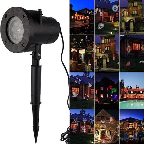 Lucky_Mall Lampe De Projection A Led, Lampe De Projecteur A Led Avec Effet De 12 Lucky_Mall