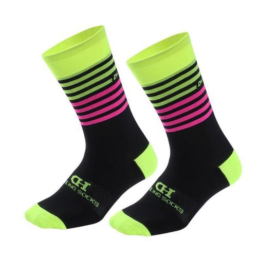 Lucky_Mall Chaussettes De Basket-Ball, Chaussettes De Sport Rembourrees Pour Hommes Et Femmes. Poudre Jaune Lucky_Mall