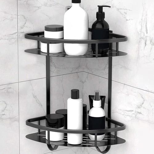 Lucky_Mall Etagere de douche sans percage, en alliage d'aluminium, etagere de douche pour salle de bain Lucky_Mall