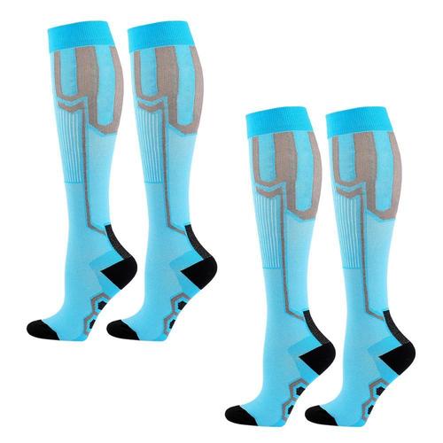 Lucky_Mall Chaussettes De Compression Sportives - Chaussettes Molletieres, Chaussettes Elastiques - L/Xl Lucky_Mall