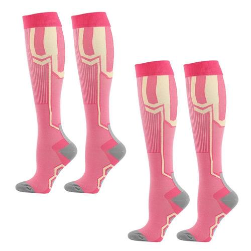 Lucky_Mall Chaussettes De Compression Sportives - Chaussettes Molletieres, Chaussettes Elastiques - L/Xl Lucky_Mall