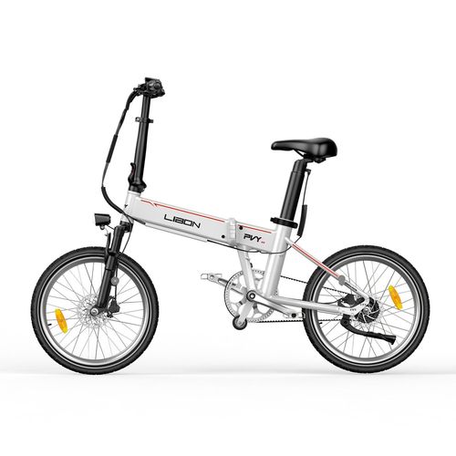 Vélo Électrique Pvy Libon 20.4ah - Moteur 500w Double Batterie 36v10.4ah+36v10ah Freins À Disque Hydrauliques Autonomie 260km - Blanc