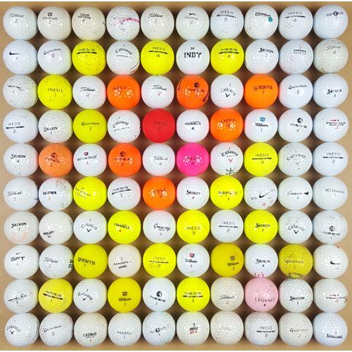 Lot De 100 Balles De Golf Blanches Et Couleurs Titleist Srixon Callaway Taylormade Nike Wilson Balls