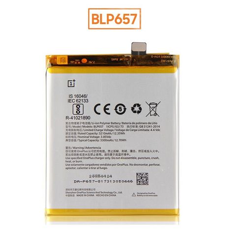 Batterie Oneplus Blp 657 - Pour Oneplus 6