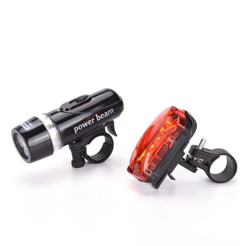 Lampe De Poche De Sécurité Feu Arrière Lampe Étanche Ultra Lumineux 5 Led Vélo Vélo Lumière Avant Vélo + 5 Led Arrière