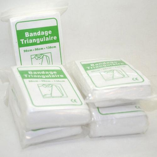 1 Paquet D'urgence Bandage Des Plaies Triangulaire Trousse De Premiers Soins Bandage Enveloppement Bandage Médical Pansement Bandage Fixation 