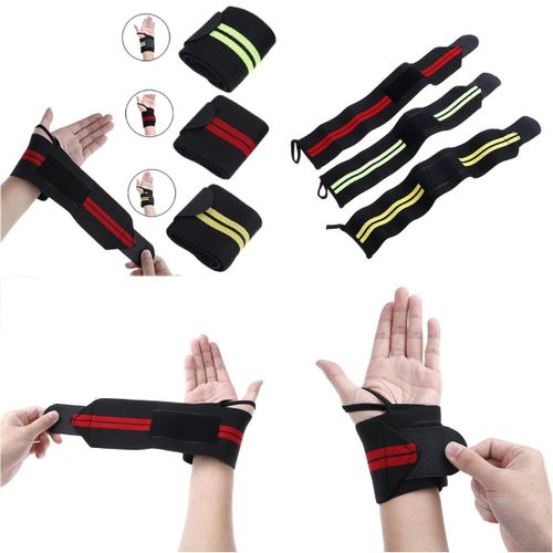 1pc Main Protection Poignet Soutien Gymnastique Haltérophilie Entraînement Haltérophilie Gants Barre Poignée Haltères Sangles Enveloppes