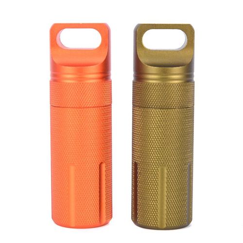 Edc Étanche Survivre Joint Boîte Conteneur Capsule Bouteille Sèche Caisse En Plein Air Randonnée Camp Médecine Match Porte-Pilule Coffre De Stockage