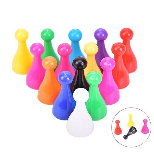 10 Pièces En Plastique Pièces De Pion D'échecs Jeu De Cartes De Société Halma Pièces Accessoires Jeu De Société Halma Pièces