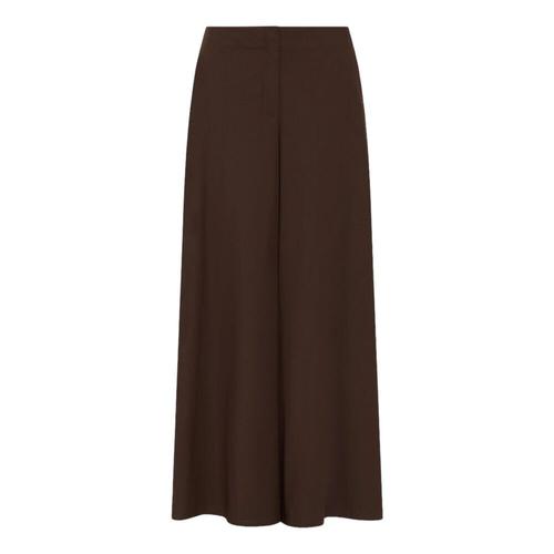 Marella - Trousers > Wide Trousers - Brown