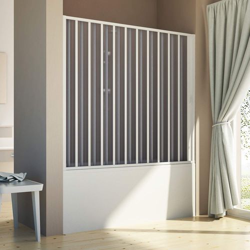 Pare baignoire de douche 170 CM H150 PVC mod. Delfi avec ouverture latérale
