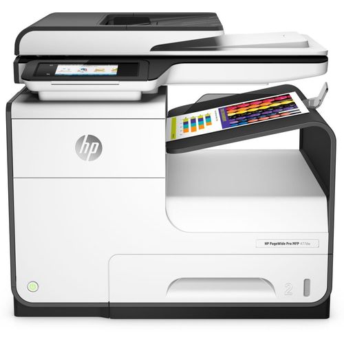 Imprimante multifonction HP PageWide Pro 477dw jet d'encre 4-en-1 couleur recto/verso automatique (Wifi/USB 2.0/Ethernet/NFC)
