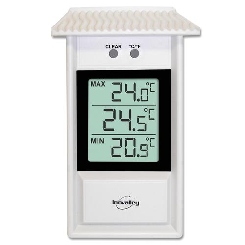 Thermomètre Électronique Mini-Maxi Blanc