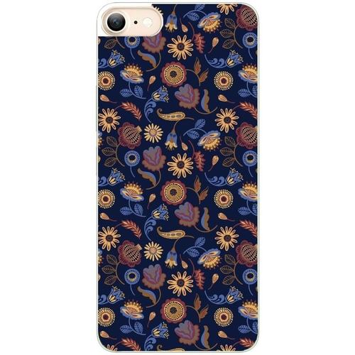 Coque Pour Iphone 7 8 Et Se Fleur Marine