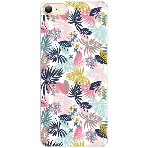 Coque Pour Iphone 7 8 Et Se Jungle Et Fleur Rose