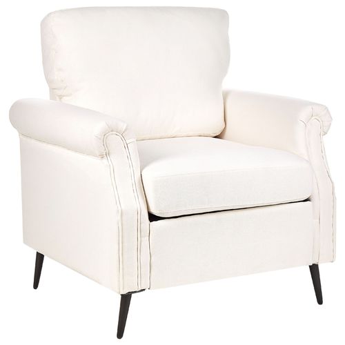Fauteuil Vietas Tissu Crème