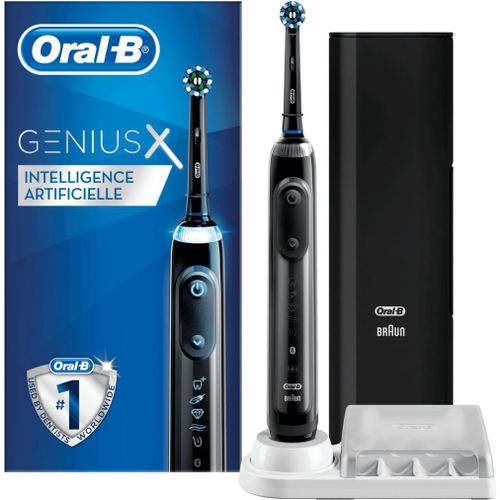 Brosse À Dents Électrique Connectée Oral-B Genius X 20100s Noire