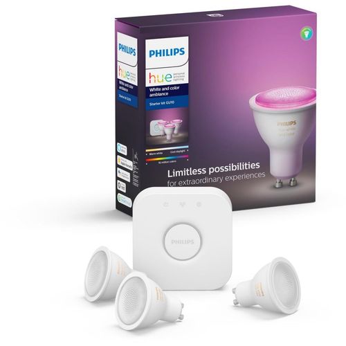 Pack Ampoules Connectées Philips Démarrage Gu10 Hue White & Colors