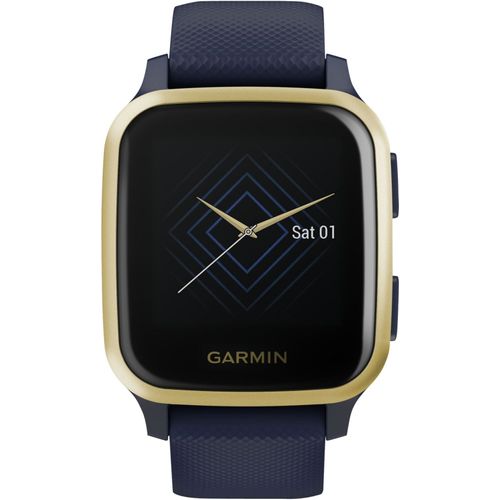 Garmin Venu Sq Music Edition - Navy - Montre De Sport Avec Bracelet - Silicone - Marine - Taille Du Poignet : 125-190 Mm - Affichage 1.3" - Bluetooth, Wi-Fi, Nfc, Ant+ - 37.6 G