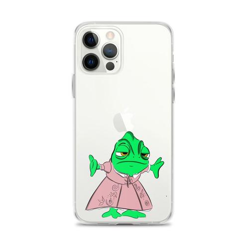 Coque iPhone 11 Pro Max caméléon princesse raiponce Disney reptile dessin  transparente